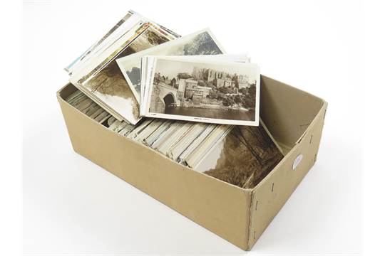 Shoebox of photos for scanning